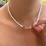 Bellara - Collana Nome Perle d'Acqua Dolce