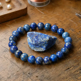 Bracciale in Lapis Lazuli per Verità, Saggezza e Comunicazione Sicura