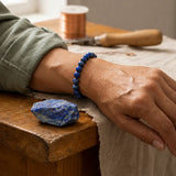 Bracciale in Lapis Lazuli per Verità, Saggezza e Comunicazione Sicura