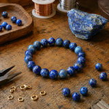 Bracciale in Lapis Lazuli per Verità, Saggezza e Comunicazione Sicura
