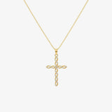 Divina™ - Collana con Pendente Croce Intrecciata