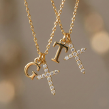Cherubine™ - Collana con Croce in Cristallo Personalizzata