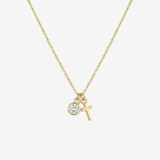 Serafina™ - Collana a Croce con Pietra Nascosta
