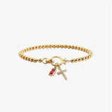 Immacolata™ - Bracciale Croce con Pietra del Mese
