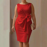 Briony - Abito Classico con Fiocco
