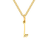 Collana con Iniziale a Forma di Cuore | Oro