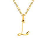 Collana con Iniziale a Forma di Cuore | Oro