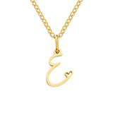 Collana con Iniziale a Forma di Cuore | Oro