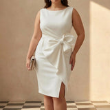 Briony - Abito Classico con Fiocco