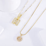 Orena™ - Collana con Lettera Iniziale Pavé