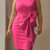 Briony - Abito Classico con Fiocco
