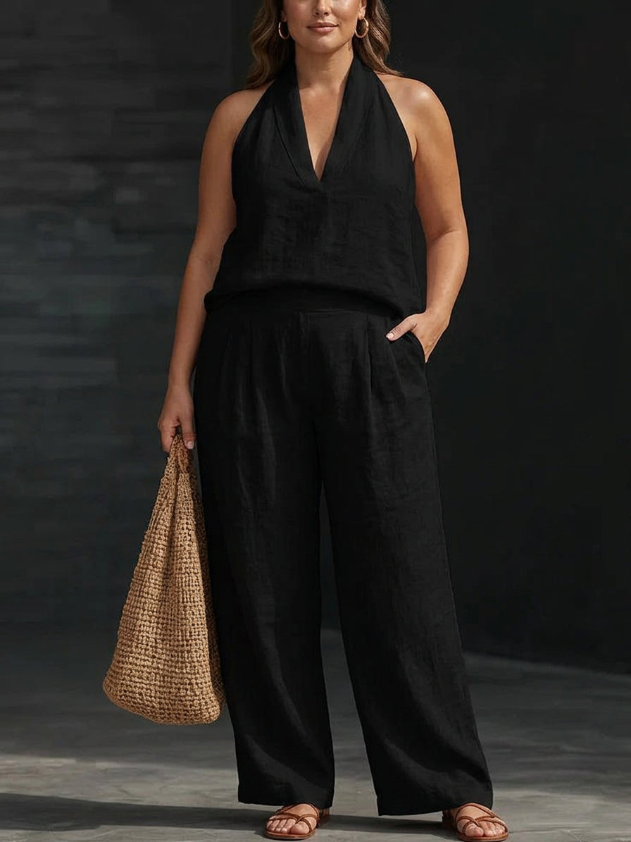 Carlotta™ - Traje sin mangas con pantalón ancho
