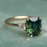 Jolie™ - Anello Vintage con Gemma Verde