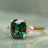 Jolie™ - Anello Vintage con Gemma Verde