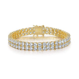 Bracciale Tennis a Doppia Fila | Oro
