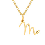 Collana con Iniziale a Forma di Cuore | Oro