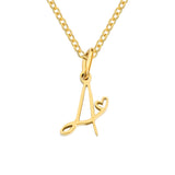 Collana con Iniziale a Forma di Cuore | Oro