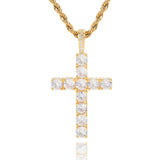 Brelia™ - Collana con Croce in Oro Bianco