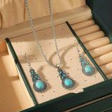 Priscilla™ - Parure Vintage in Turchese