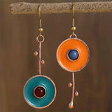 Beatrice™ - Orecchini con Pietra in Bronzo Antico