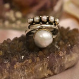 Set di Anelli con Perle Sovrapposte