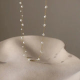 Collana Choker con Catena di Perle