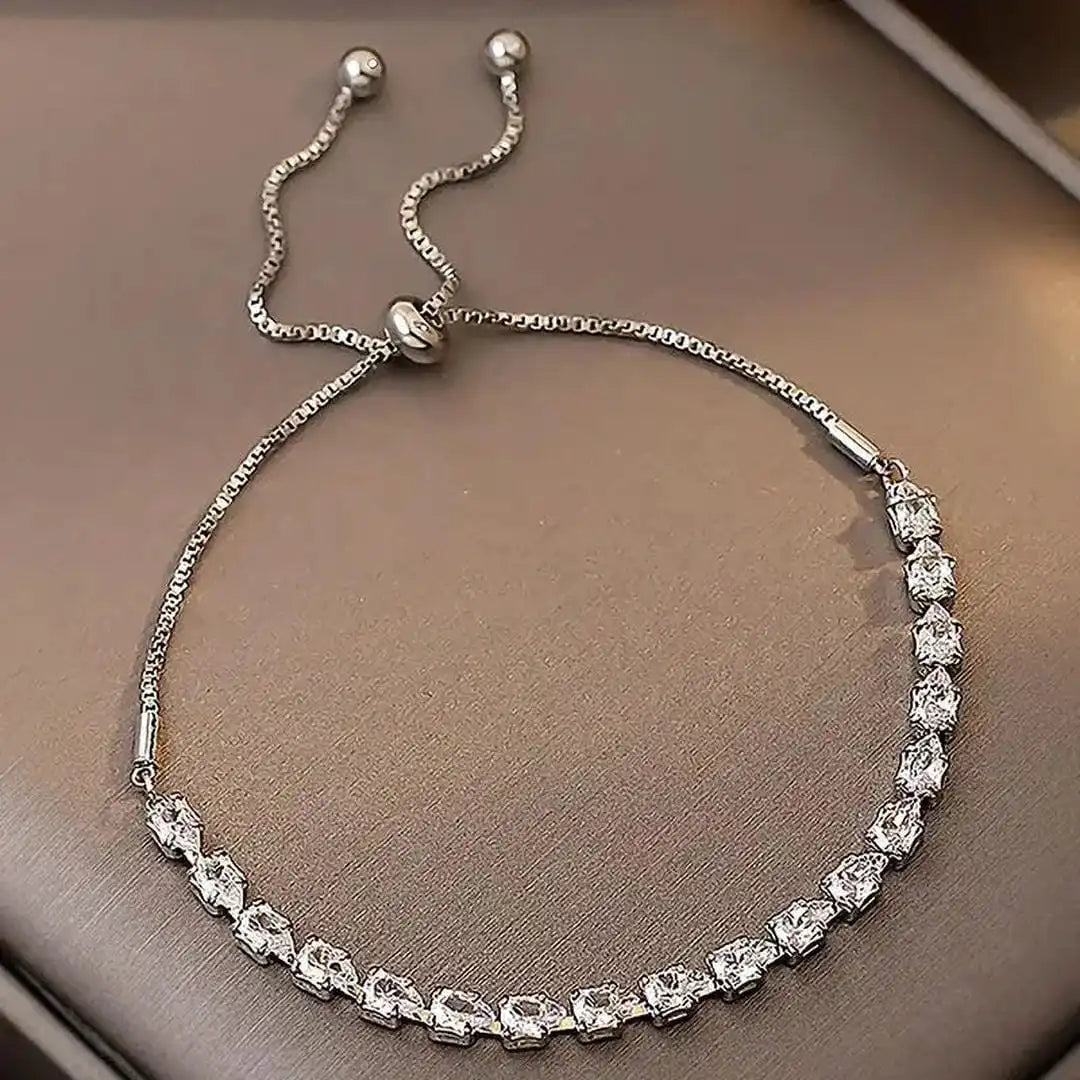 Regolabile Bracciale con Pietre Geometriche