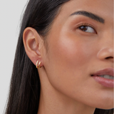 Orecchini Artiglio in Oro 18K e Cristallo