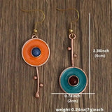 Beatrice™ - Orecchini con Pietra in Bronzo Antico
