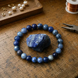 Bracciale in Sodalite per Calma, Chiarezza e Comunicazione Sicura