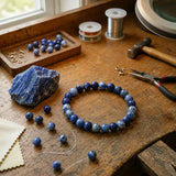 Bracciale in Sodalite per Calma, Chiarezza e Comunicazione Sicura