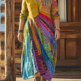 Liora - Vestito Bohemien Stampato