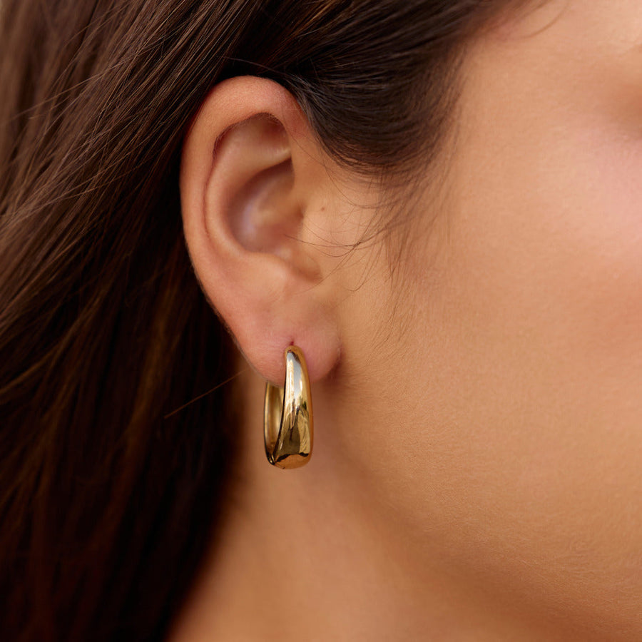 Pendientes de aro de oro Valentin