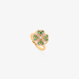 Latisha™ - Anello girevole Clover Smeraldo Oro