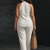 Carlotta™ - Conjunto sin mangas con pantalón de pierna ancha