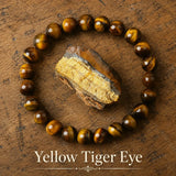 Bracciale in Occhio di Tigre Giallo per Coraggio, Fiducia e Concentrazione