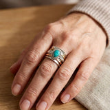 Azzurra™ - Anello Statement con Turchese Ovale