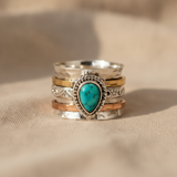Azzurra™ - Anello Statement con Turchese Ovale