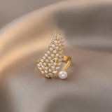 Anello con Ali di Perla Angelica