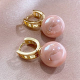 Orecchini in Perla Rosa