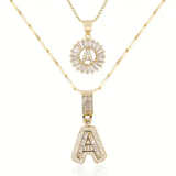 Orena™ - Collana con Lettera Iniziale Pavé
