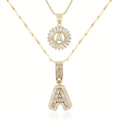Orena™ - Collana con Lettera Iniziale Pavé