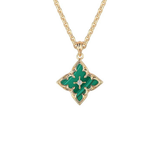 Tiana™ - Collana con Pendente a Trifoglio di Smeraldo Oro