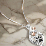 Collana Lucky Paw con Cuore, Osso & Infinito – Pendente “Sempre nel Mio Cuore”
