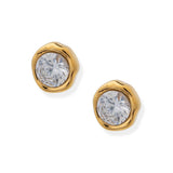 Orecchini eterni in oro placcato con zirconia