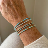 Maddalena™ - Set di 4 Braccialetti Turchesi