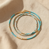 Maddalena™ - Set di 4 Braccialetti Turchesi