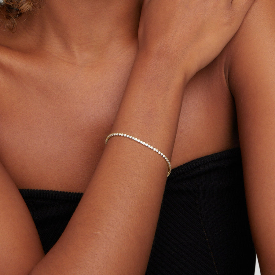 Pulsera de tenis Cordelia en plata