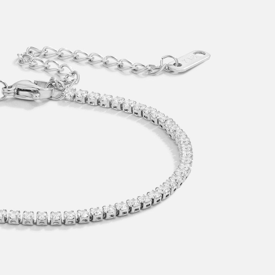 Pulsera de tenis Cordelia en plata