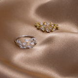 Anello in Vite di Cristallo in Oro 18K